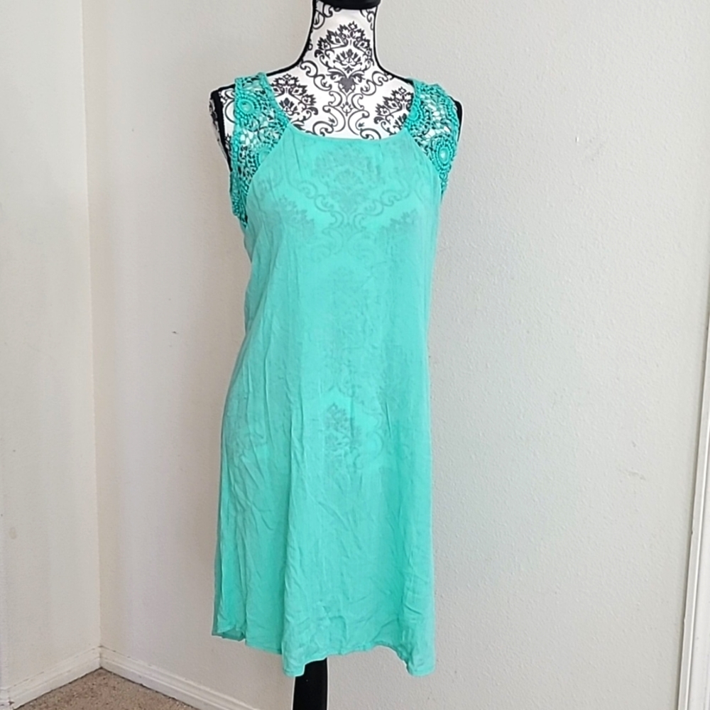 🌿 INDIAN TROPICAL FASHION COVER UP DRESS.